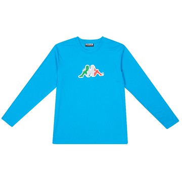 KAPPA 義大利型男吸濕排汗速乾中性圓領衫義大利藍321L2DWX7F