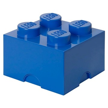 ROOM COPENHAGEN LEGO 樂高四凸收納盒  寶藍色  25 x 25 x 18cm  1個