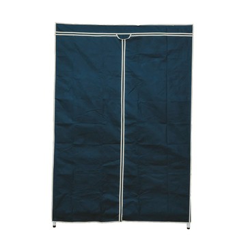 dayneeds 日需百備 輕型 三層單桿衣櫥 附防塵布套  黑色 + 深藍色  180cm
