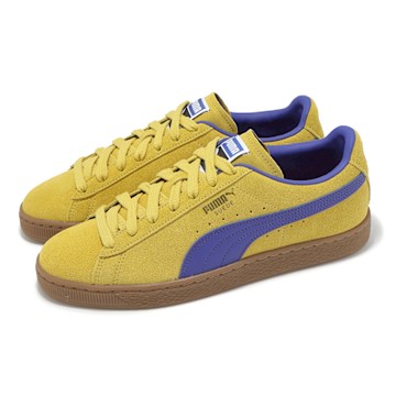 Puma 休閒鞋 Suede Terrace 男鞋 黃 藍 撞色 復古 板鞋 麂皮 39645106