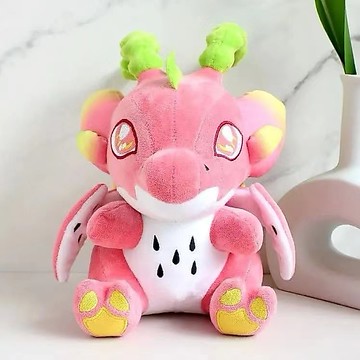 💗特惠💗新品Dragon Fruit Macaroon火龍果恐龍 毛絨公仔