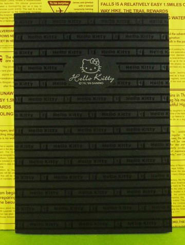 【震撼精品百貨】Hello Kitty 凱蒂貓~傳真memo~黑條紋【共1款】