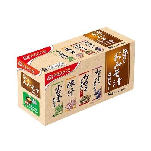 アマノフーズ 旨だし おみそ汁4種セット 8食入×2セット  アマノフーズ