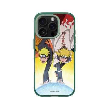 iPhone 16 Pro Clear 憂墨綠 - 火影忍者 Naruto - 漩渦鳴人&波風水門