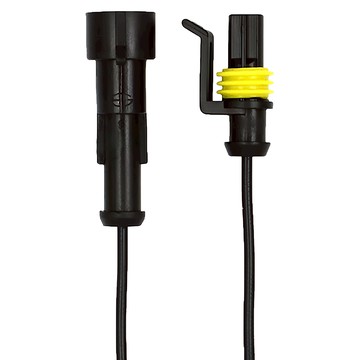 車用防水連接器帶線  黑色  2個