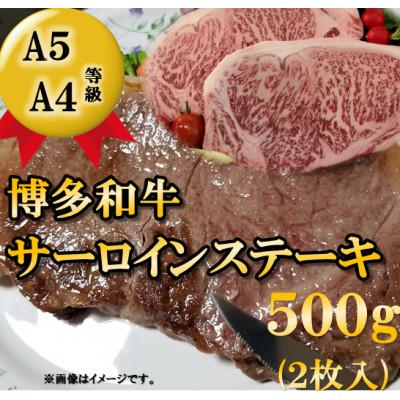 ふるさと納税 春日市 博多和牛サーロイン・ロースステーキ用500g(2枚入)(春日市)