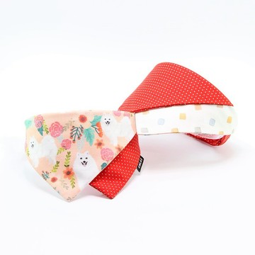 【寵物領巾】精靈系狐狸犬 (Pink) - 兩面皆可配戴