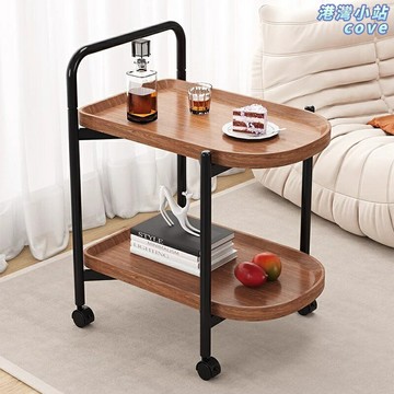 【移動收納】邊幾 小推車 茶几 置物架 餐車 沙發邊幾 北歐風設計 多層儲物 帶輪可移動 客廳臥室餐廳多用