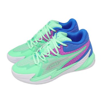 Puma 籃球鞋 Dagger JR 大童 女鞋 綠 藍 入門款 運動鞋 311553-06