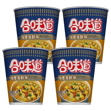 CUP NOODLE 咖哩海鮮味杯麵 71g  4入