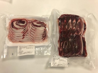 猪肉食べ比べ！カルビ＆モモセット 合計 約450g