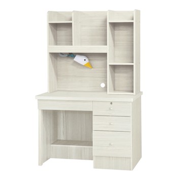 文創集 拓也3.5尺四抽書桌組合(附可調護眼燈)-105x55x165cm免組