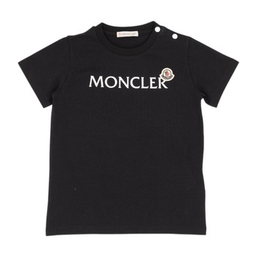 Moncler Enfant Kids 嬰幼兒黑色短袖 T-Shirt