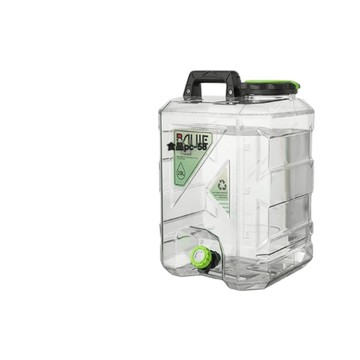 取水桶 YUCN 裕川 戶外水箱 20L 灰色露營水桶 帶龍頭 車載可攜式純淨水桶 食品級便攜儲水桶