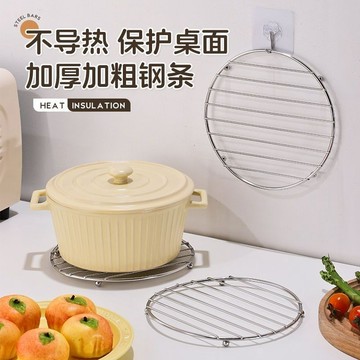 🌸不銹鋼不導熱🔥 不銹鋼鍋墊 隔熱墊 不銹鋼方形熱鍋墊 廚房桌麵隔熱墊 餐桌防滑防燙煲墊 餐桌墊 餐墊