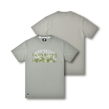 KINGO女款｜綠卡其印花T恤 512127