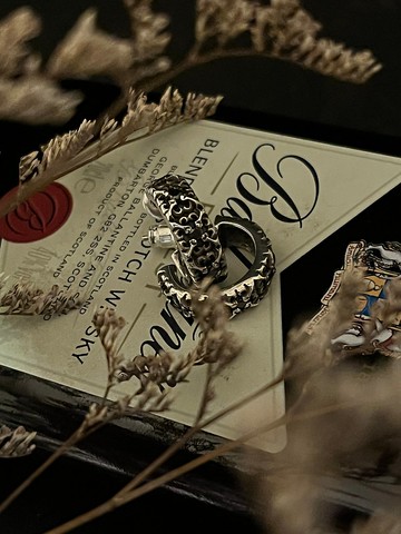 【巴洛克系列】花磚/巴洛克風格/耳環/單支