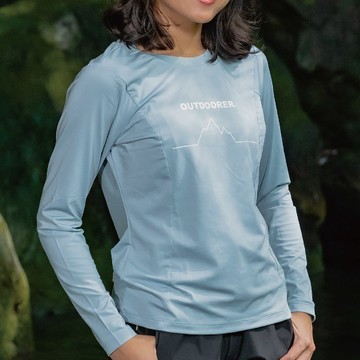 🌟100%環保再生🌱UPF50+涼感循環極風衣＿長袖【簡約山稜線】