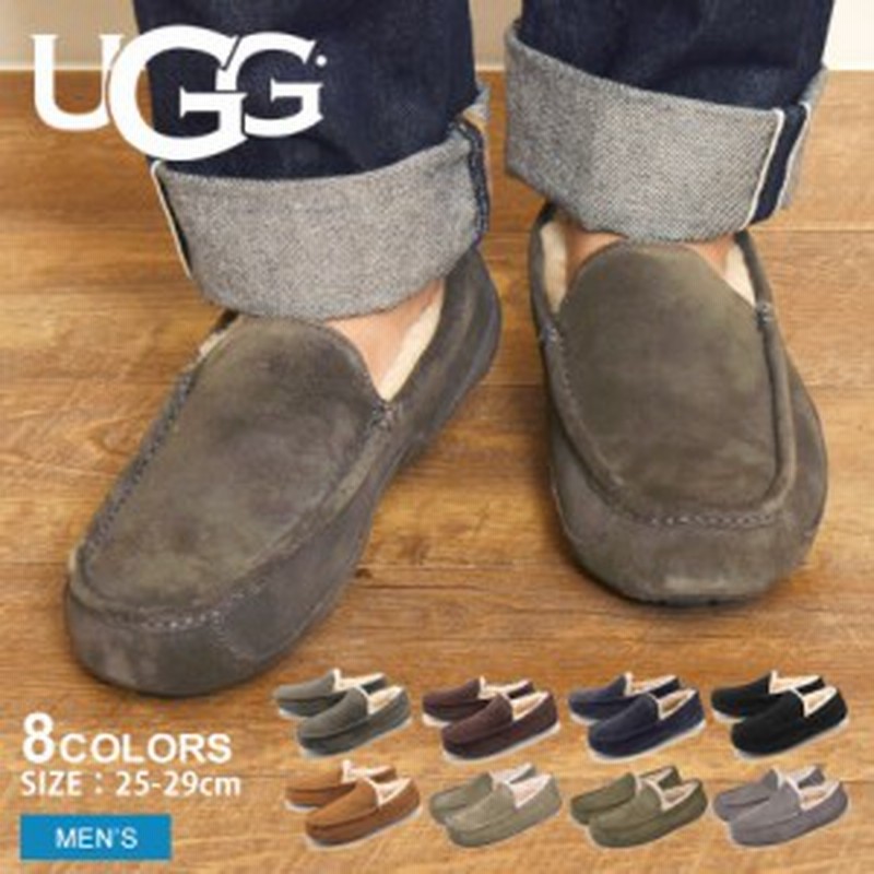 アグ UGG スリッポン メンズ アスコット カジュアル ボア ウール