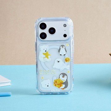 查高插畫冬日願望小禮抗黃防摔MagSafe iPhone手機殼