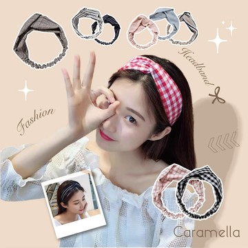 【Caramella】洗臉髮帶 髮飾 頭飾 頭帶 造型髮箍 雪紡 髮帶 復古髮帶 髮帶女 條紋 髮圈 髮帶寬版 可愛髮飾