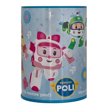 ROBOCAR POLI 波力 筆筒存錢筒  變身行動  2個