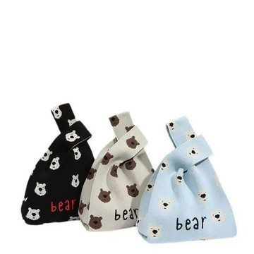 Bag House👜 便攜韓版託特手提包新款可愛手提袋拎包針織包包外出通懃飯盒手提