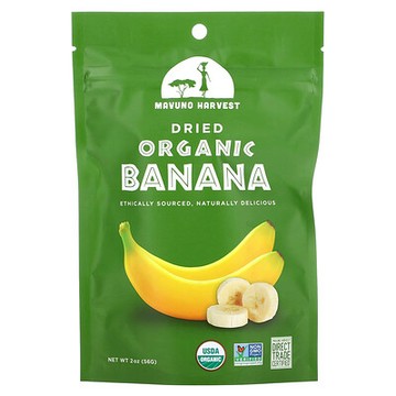 Mavuno Harvest, 有機香蕉乾，2 盎司（56 克）