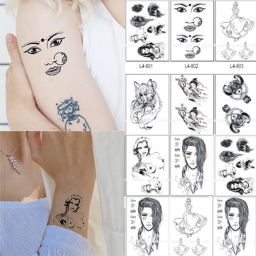 美女系列 共2000款小圖👑大邱紋身👑【T08L】TATTOO 防水 紋身貼紙刺青貼紙紋身貼刺青貼 T08