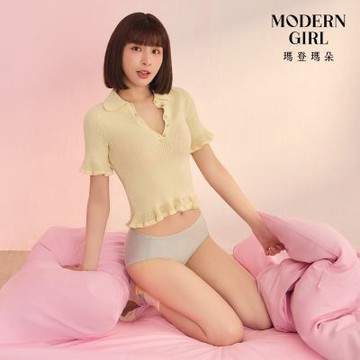 瑪登瑪朵 中腰三角生理褲 M-XXL(煙灰綠)