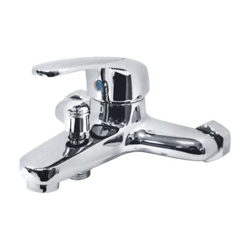 ForeverFun 永悅 經濟型單槍沐浴水龍頭主體 適用壁面出水安裝 銅鍍鉻材質 台灣產  冷熱水孔中心距離16~20cm 冷熱水管牙規4分  1個