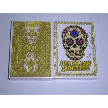 【USPCC 撲克】Dia De Los muertos unbranded yellow 稀有限量版-S102464