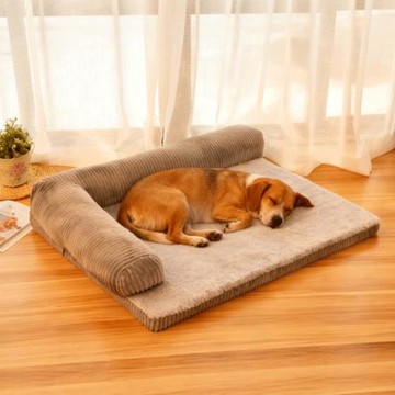 狗窩冬季保暖可拆洗沙發柯基泰迪金毛拉布拉多大型犬寵物狗床墊子