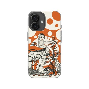 iPhone 16 Clear Case（相機按鈕） 透明 - The British Library - 愛麗絲的多彩仙境