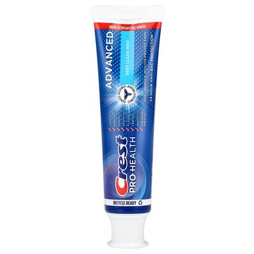 Crest, Pro-Health Advanced，含氟牙膏，深層清潔薄荷味，5.1 盎司（144 克）