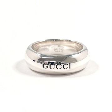 【日本直送 中古美品】10 號 經典名牌 GUCCI 戒指 經典標誌 925 銀 飾品 珠寶 拋光處理 女仕