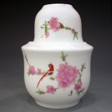 景德鎮陶瓷酒具 高白釉溫酒爐 瓷器酒盅 燙酒壺 酒杯酒斗1入