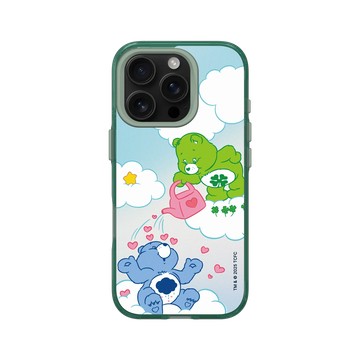 iPhone 16 Pro Clear 憂墨綠 - Care Bears - 雨愛灌溉