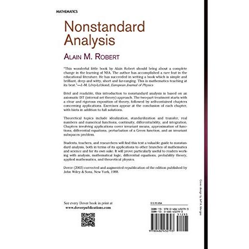 Nonstandard Analysis (Dover Books on Mathematics)