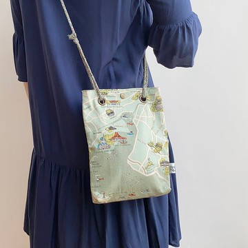 輕便 斜背 布袋 可調較