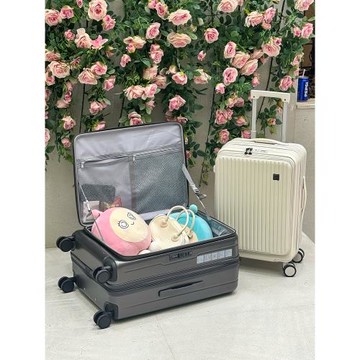 (免運)MLGE新款側開蓋行李箱女可擴展拉桿箱拉鏈20寸26旅行登機皮箱子男