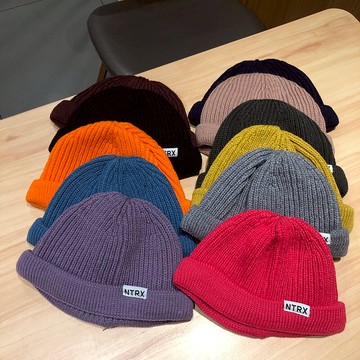 毛線帽男女秋冬薄款棉帽冷帽潮牌瓜皮帽雅痞流氓嘻哈針織帽情侶帽