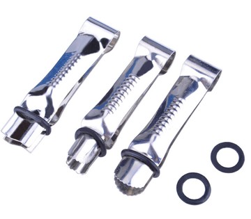 3支裝翻糖蛋糕花邊鑷糖花工具DIY烘培模具3款心形 波浪 橄欖形