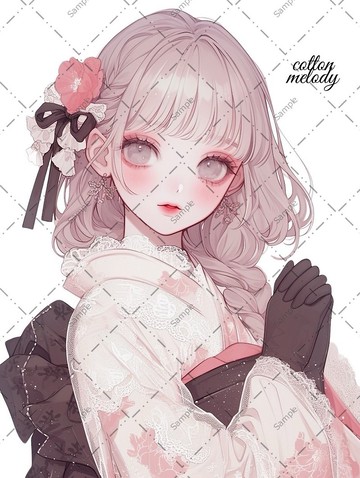 original sticker no.1310 人物貼紙 原創貼紙 人物貼紙 女孩貼紙 原創人物貼紙