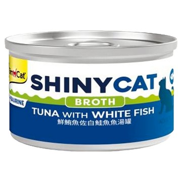 Gim Cat 俊寶俊喵 BROTH湯罐系列 魚湯罐  鮮鮪魚佐白鮭魚  70g  24罐