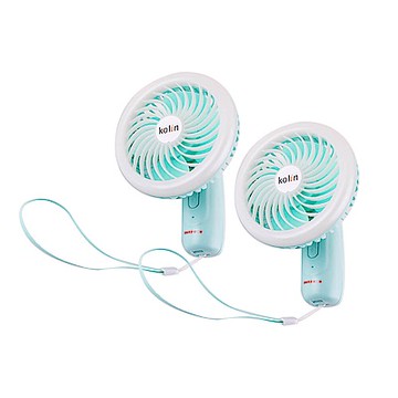 歌林風光手持扇-綠色KF-DK01【兩入】