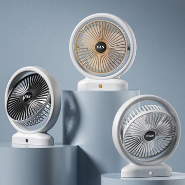 風扇USB空氣循環扇大風量家用便攜式充電手持帶燈小型風扇