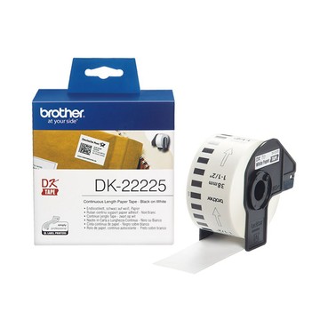 BROTHER 【三入組】 "原廠"連續標籤帶DK-22225 ( 白底黑字  38mm )