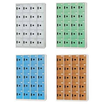 DAHFU 大富 KL多用途置物櫃-20門衣櫃 20片塑鋼門板 W1193xD510xH1802mm/ 個 DF-KL-5520F