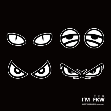 反光屋FKW 安全帽貼紙 車身貼紙 眼睛 貼紙 車貼 反光貼紙 防水車貼 機車貼紙 汽車貼紙 3M 防水耐曬高亮度反光